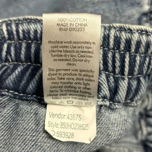 Pacsun Cargo Jeans Elastic Waist Tapered Leg Retro Utility Pants Size Small - Picture 10 of 11